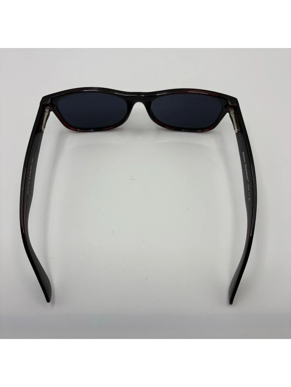 Marc Hunter 7924 Black Red Burgundy Cry Tortoise Men’s Sunglasses 55-17-140 New